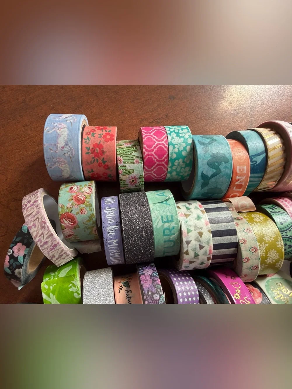 Decorative Washi Tape Assortment - Multicolor  lot with plastic bag